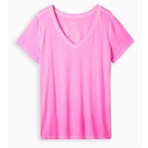 Torrid Pink Perfect Super Soft V-Neck Tee
